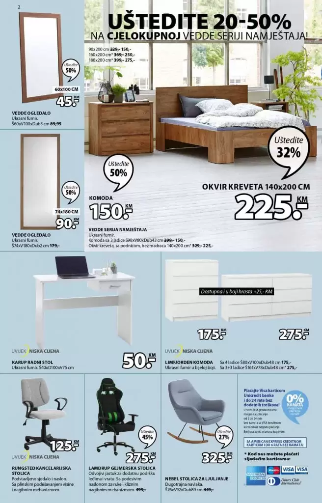 Jysk akcijski katalog. snizenje 60%. ustedite novac. namjestaj madrac krevet