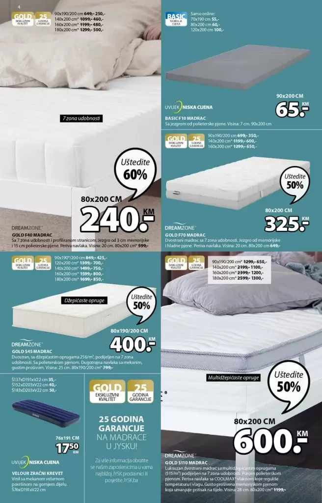 Jysk akcijski katalog. snizenje 60%. ustedite novac. namjestaj