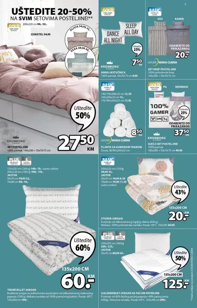 Jysk akcijski katalog. snizenje 60%. ustedite novac. namjestaj joran peskir