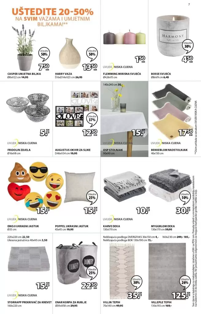 Jysk akcijski katalog. snizenje 60%. ustedite novac. namjestaj deka jastuk