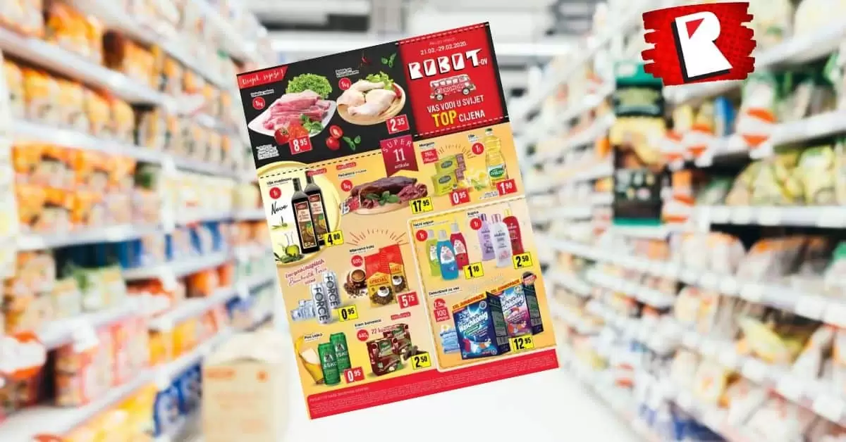robot akcijski katalog. snizenje. popust. katalog. korona virius