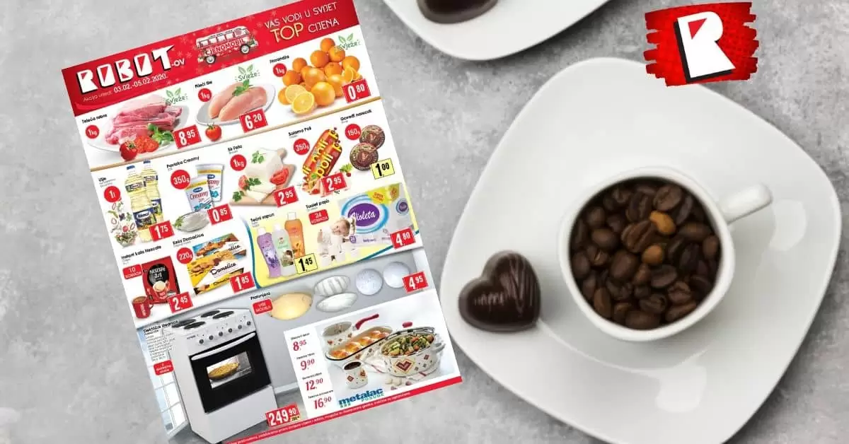 robot super akcija. robot akcijski katalog. robot letak.