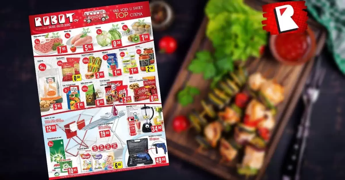 Robot ackijski katalog. snizeno. snizenje. akcija. popust.