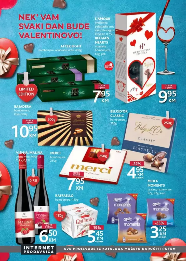 konzum, ackijski katalog. letak. popust. bombonjera