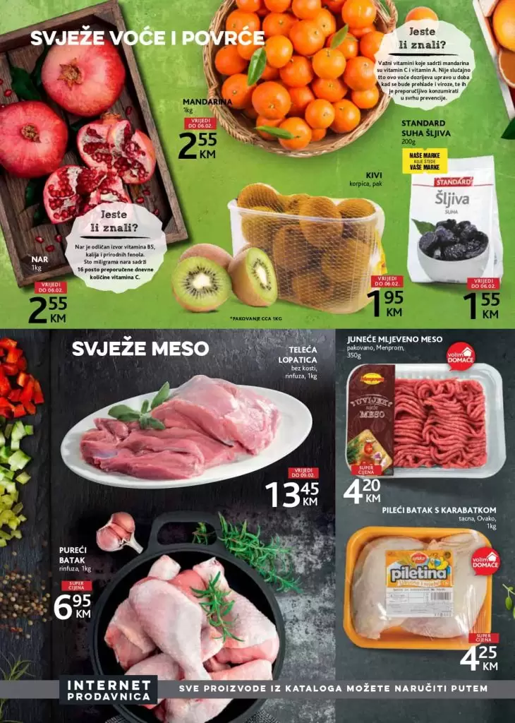 konzum, ackijski katalog. letak. popust. povrce