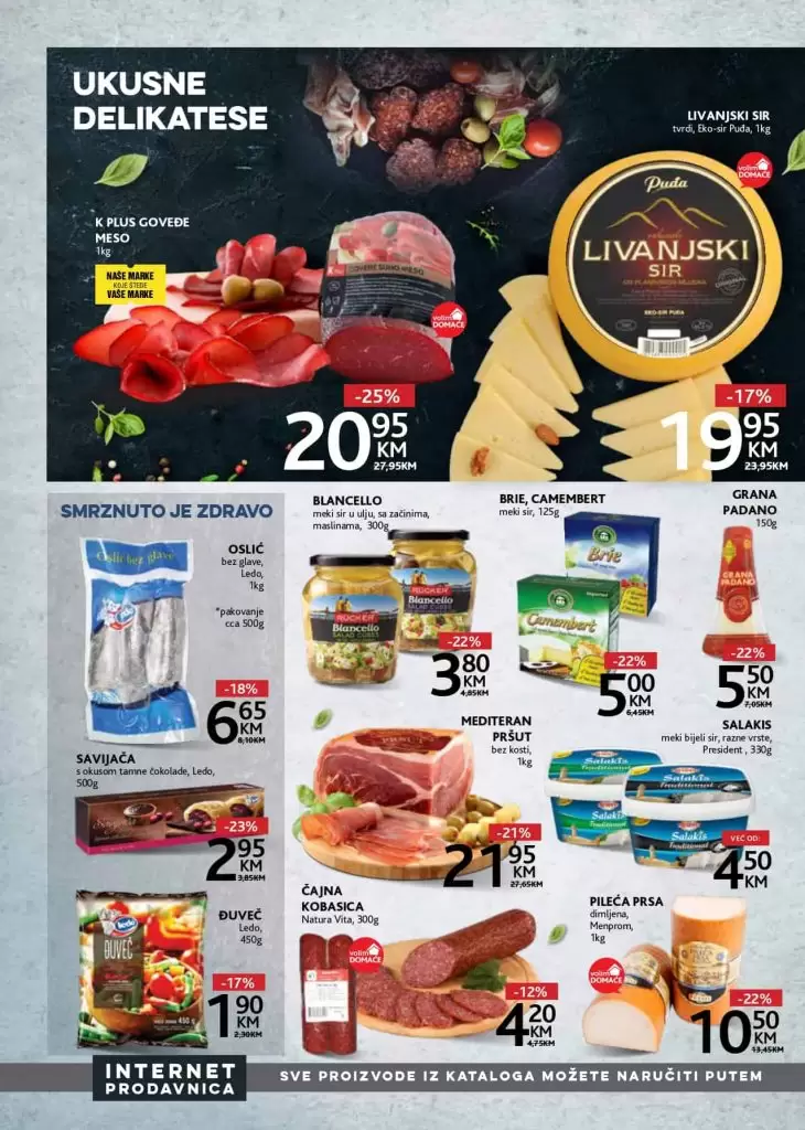 konzum, ackijski katalog. letak. popust. svjeze meso