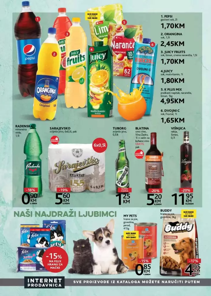 konzum, ackijski katalog. letak. popust. pice