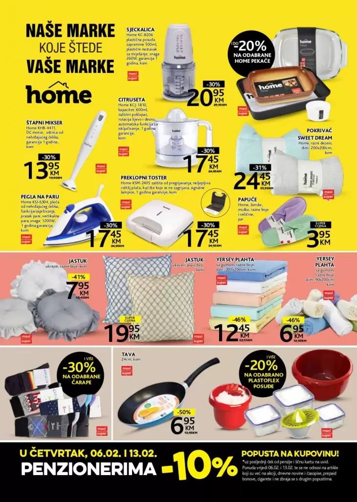 konzum, ackijski katalog. letak. popust. tava