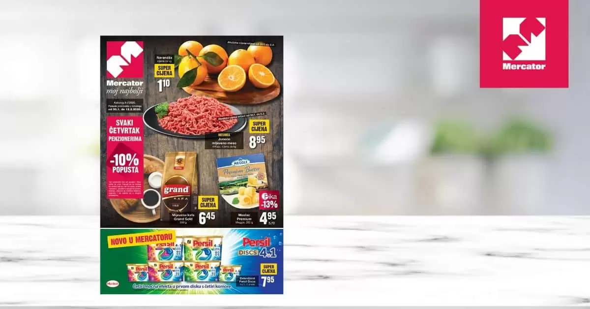 Mercator akcijski katalog. snizenje. akcija. katalog. snizeno. letak. mercator lozionicka hrana za kucne ljubimce