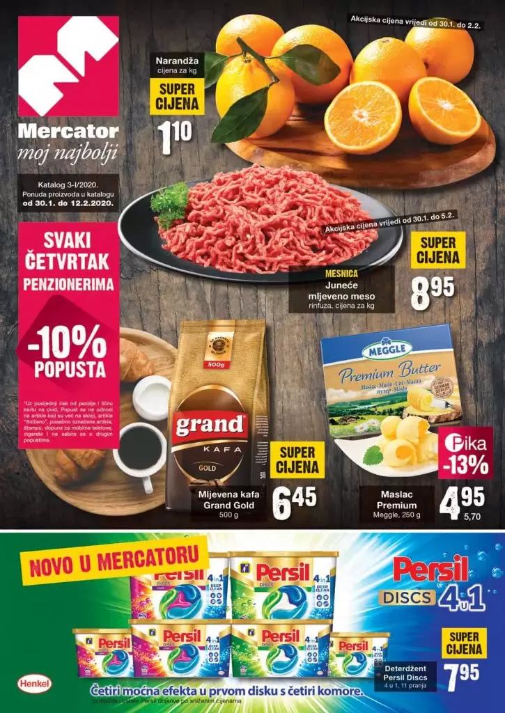 Mercator akcijski katalog. snizenje. akcija. katalog. snizeno. letak. mercator lozionicka