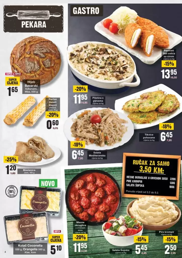Mercator akcijski katalog. snizenje. akcija. katalog. snizeno. letak. mercator lozionicka gastro ponuda