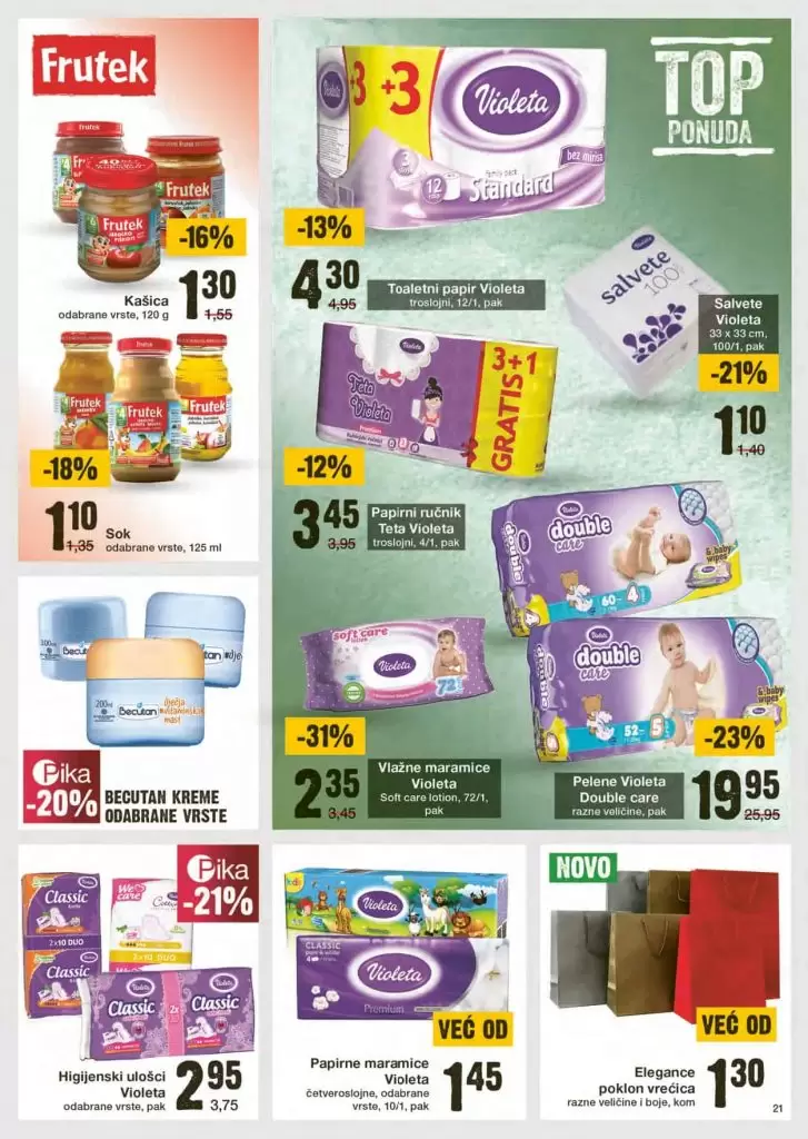 Mercator akcijski katalog. snizenje. akcija. katalog. snizeno. letak. mercator lozionicka pelene bebe pampers