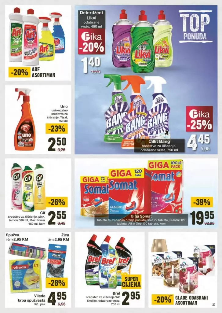 Mercator akcijski katalog. snizenje. akcija. katalog. snizeno. letak. mercator lozionicka finish