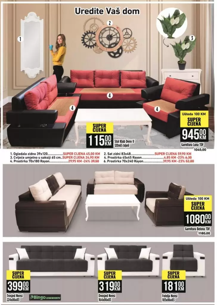 Bingo akcijski katalog namjestaja.  uredjenje doma 