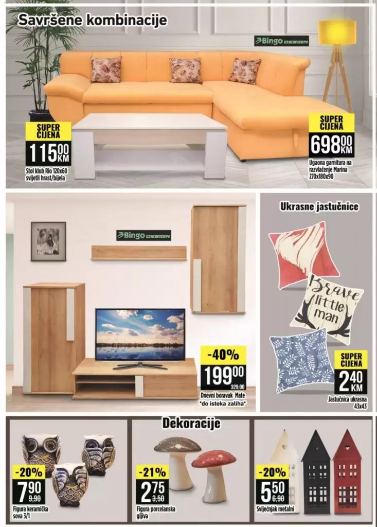 Bingo akcijski katalog namjestaja.  