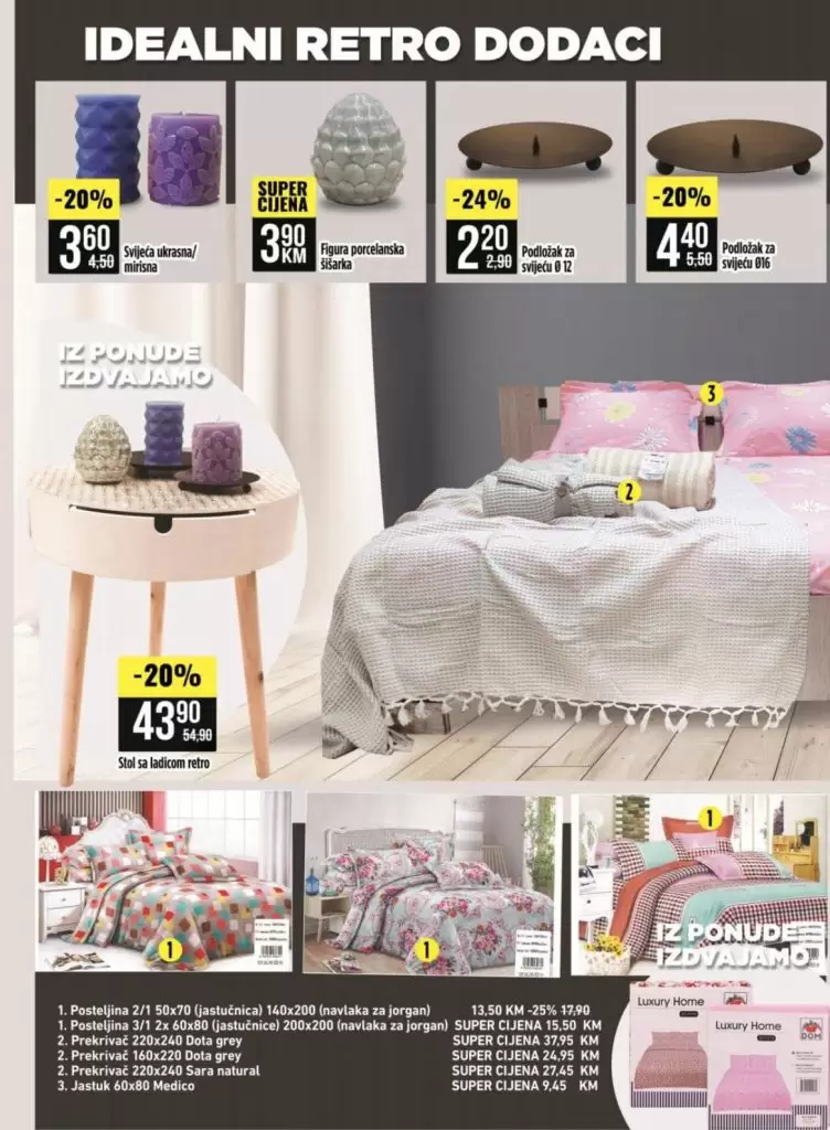 Bingo akcijski katalog namjestaja.  nocni ormaric