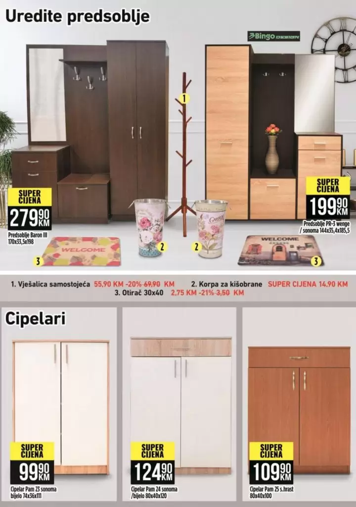Bingo akcijski katalog namjestaja.  ormar 
