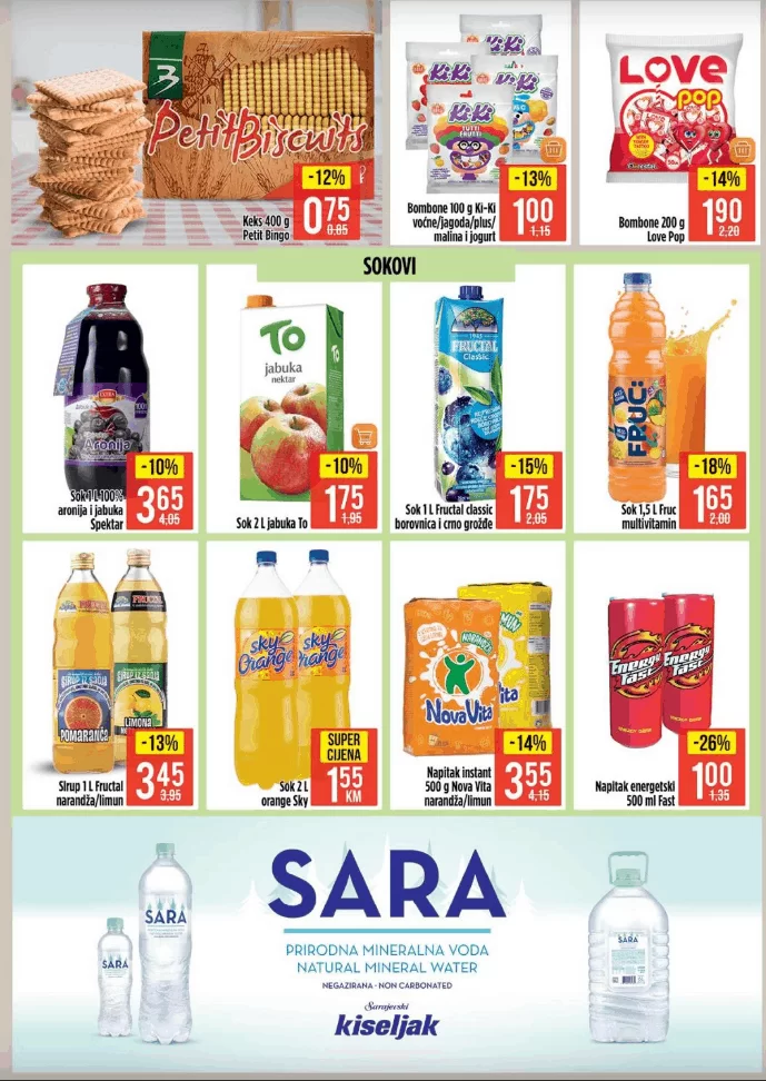 Bingo akcijski katalog. snizenje. popust. konzum katalog. bingo katalog  sokovi