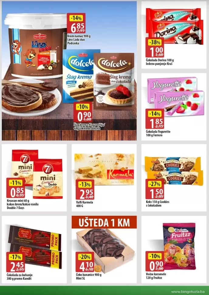 Bingo vikend akcija. kataloska akcija bingo., Katalog  dolcela