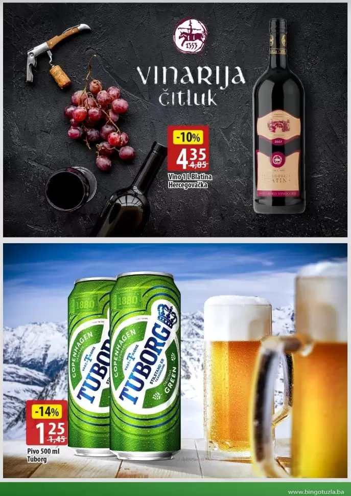 Bingo vikend akcija. kataloska akcija bingo., Katalog  tuborg