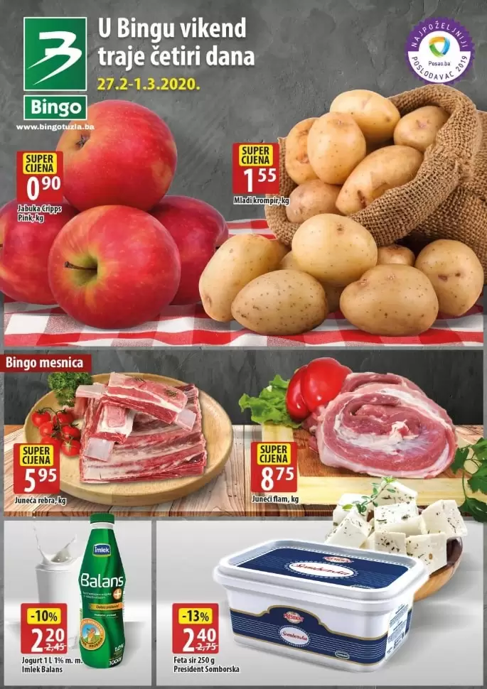 bingo vikend akcija. Bingo katalog. Bingo sarajevo. Bingo tuzla. Bingo marketi. 