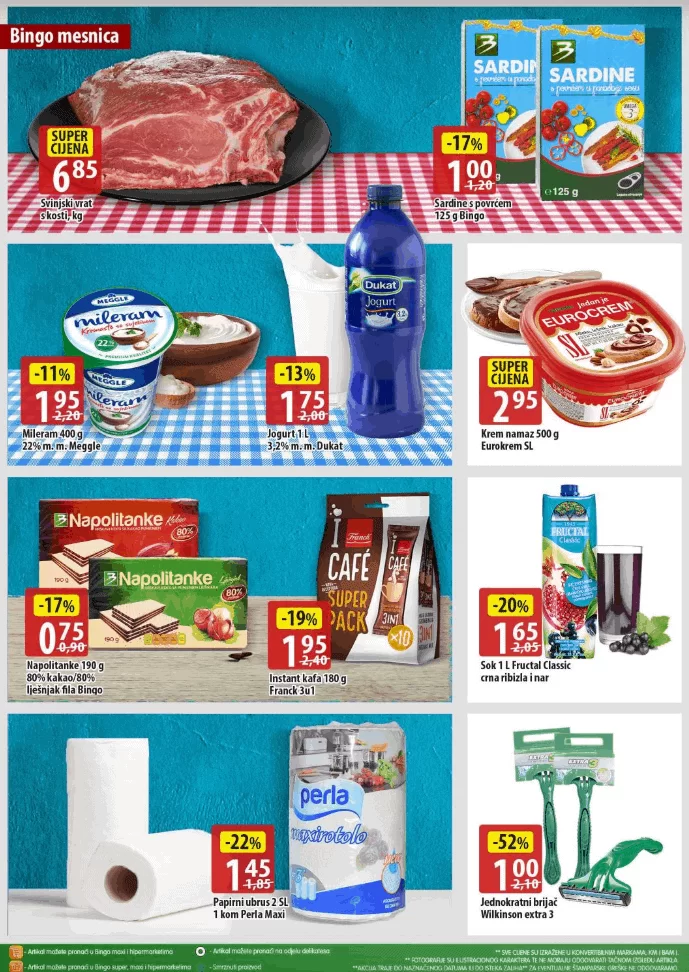 bingo akcijski katalog . akcija. snizenje. popusti