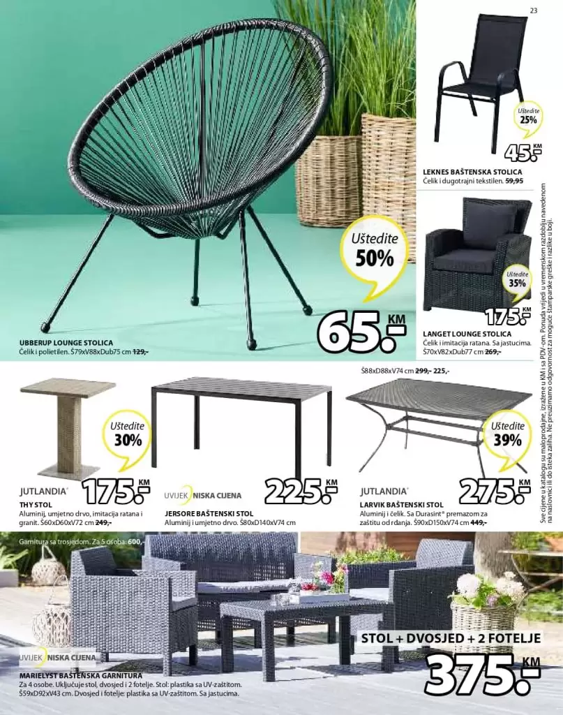 Jysk akcijski katalog. Jysk sararajevo. jysk.ba akcija stolica. Jysk madraci garancija. Jysk povrat novca.  bastenski namjestaj 