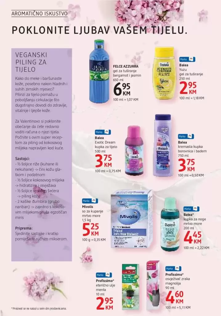 dm akcijski katalog. dm katalog. letak. akcija. snizenje. snizeno. njega tijela