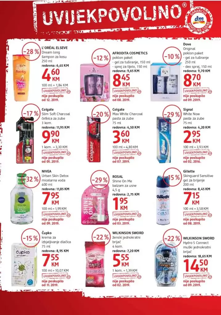 dm akcijski katalog. dm katalog. letak. akcija. snizenje. snizeno. losion za tijelo labelo 