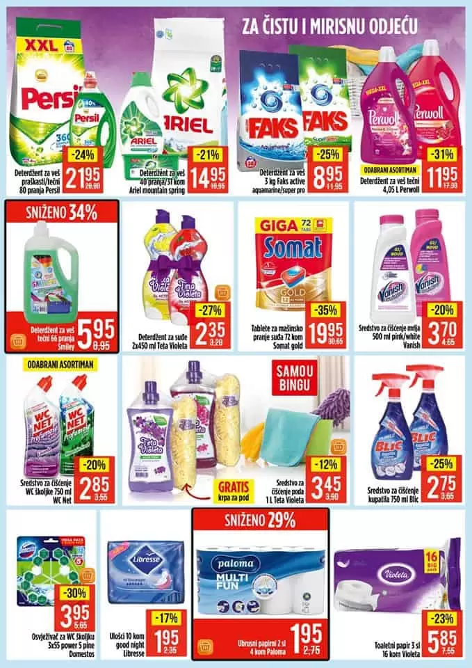 bingo akcijski katalog. snizenje. popust. akcija. snizeno. 