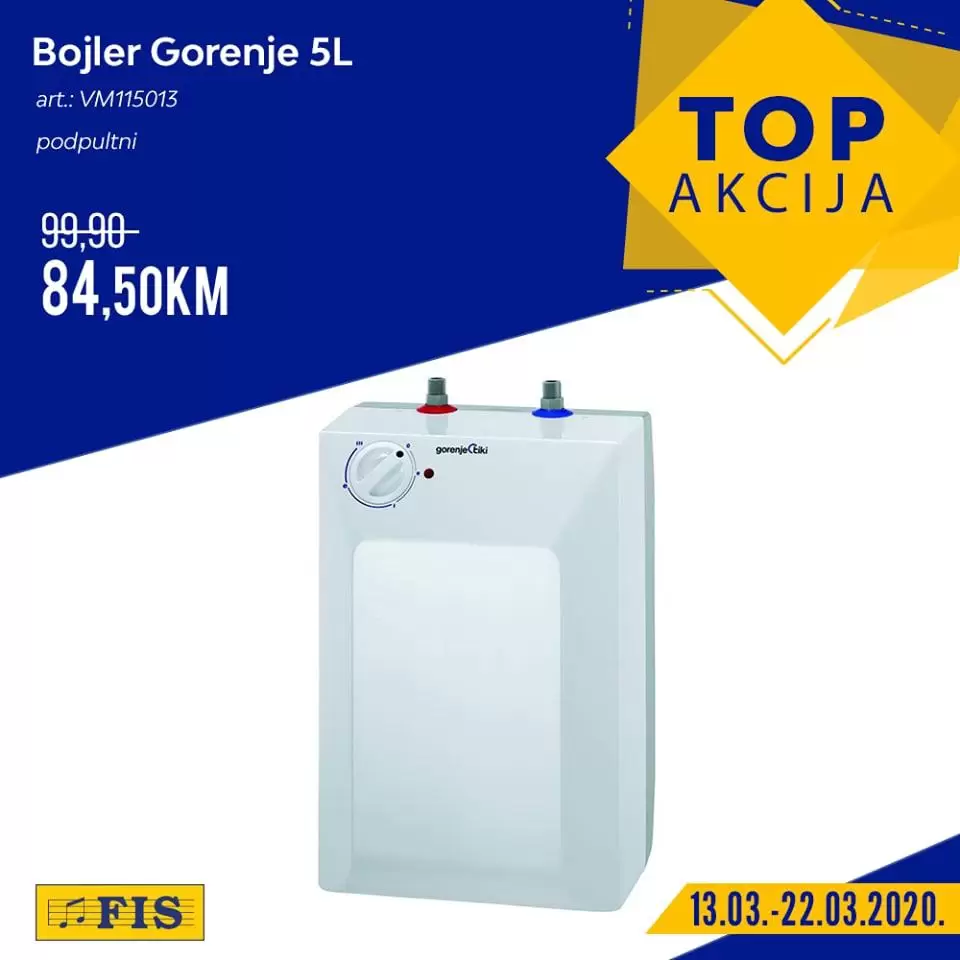 Fis top akcija. fis katalog. snizenje. popust. bojler