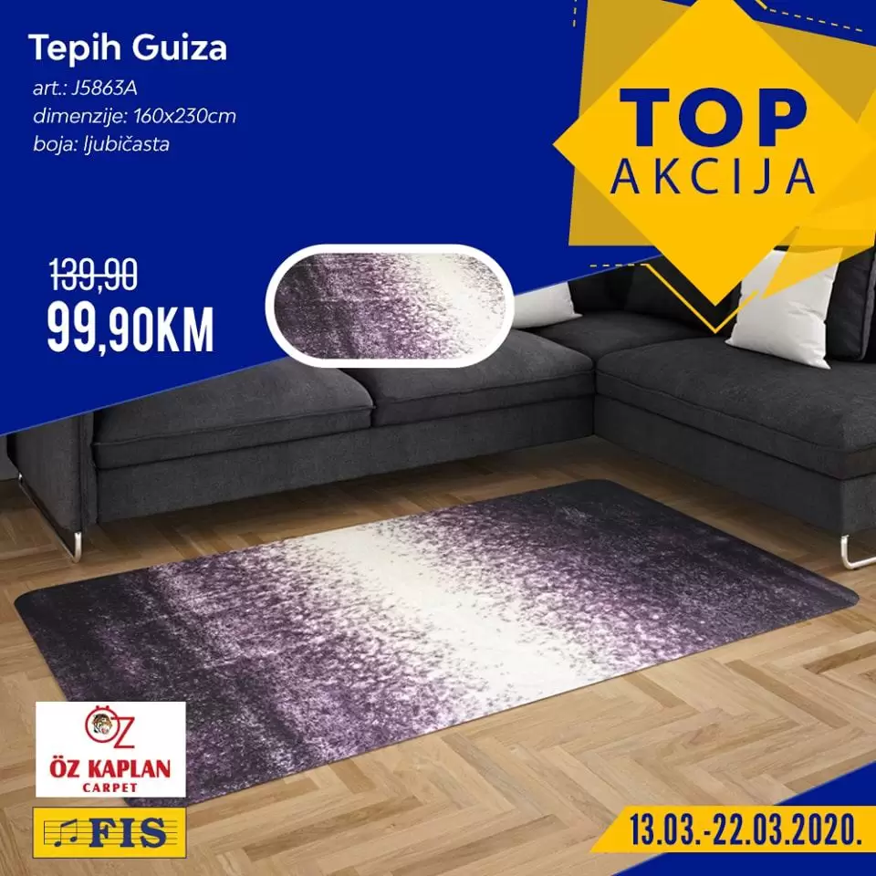 Fis top akcija. fis katalog. snizenje. popust. tepih