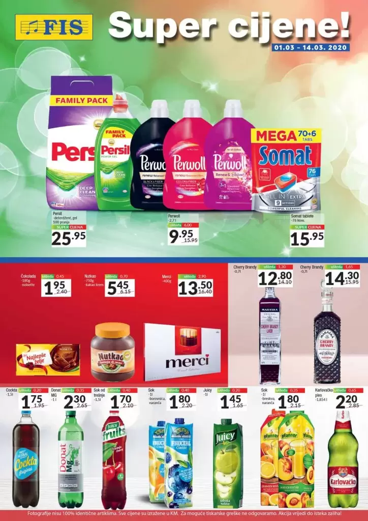 Fis akcijski katalog. snizenje. popust. katalog . persil. perwoll
