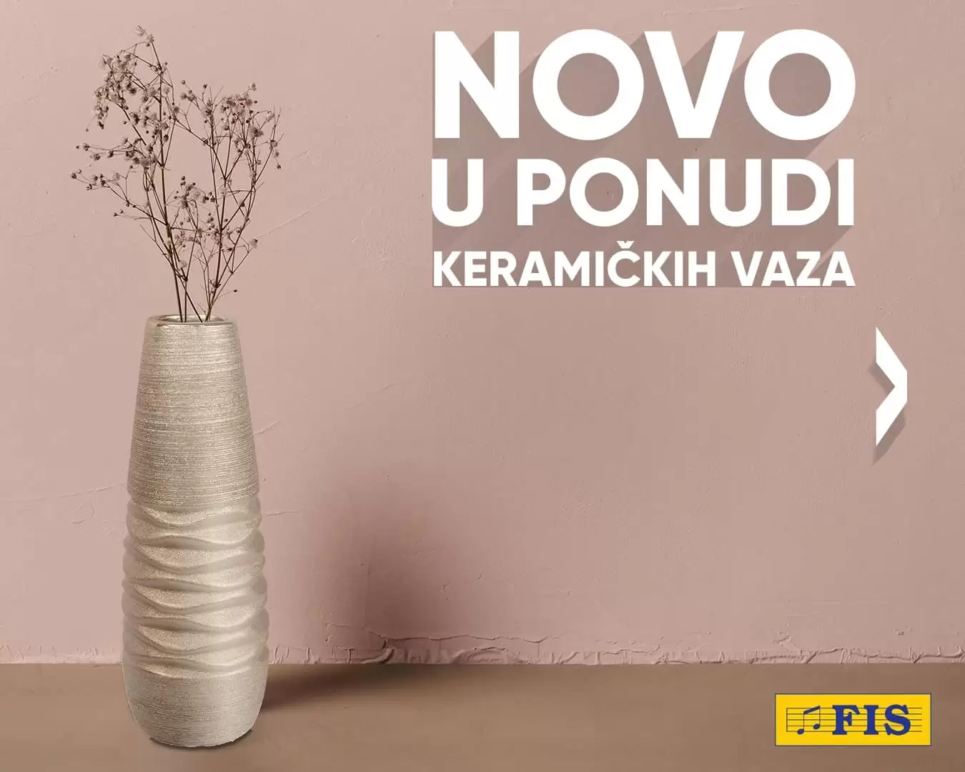Novo u fisu. Keramicke vazne.
