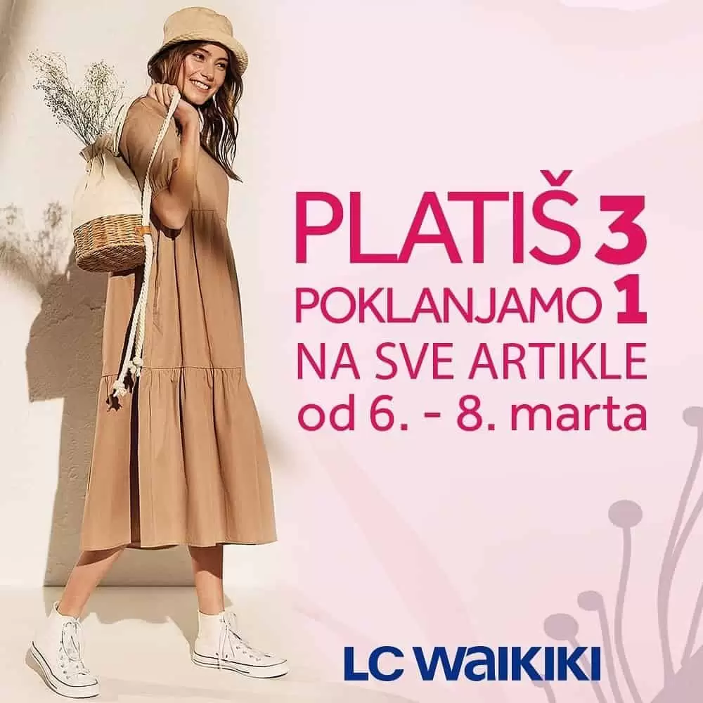 platis 3 1 dobijes gratis. lcwaikiki. snizenje. akcija. popust. 
