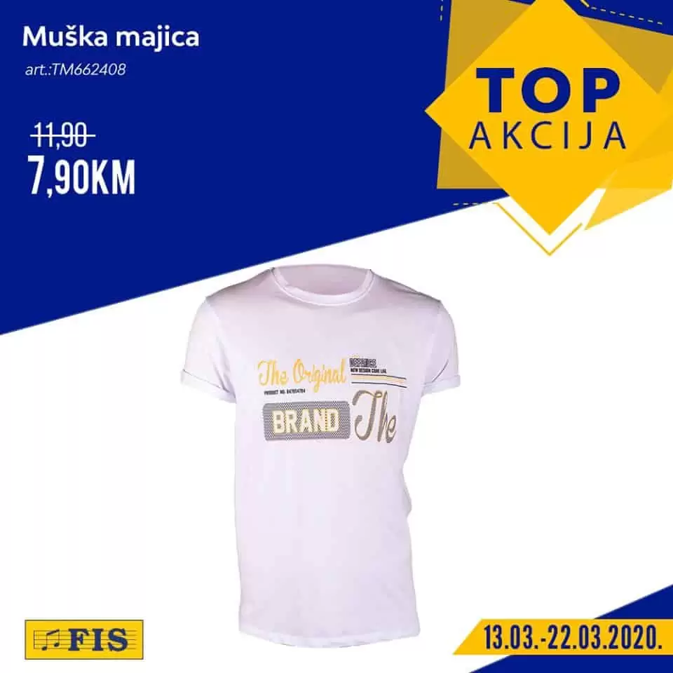 Fis top akcija. fis katalog. snizenje. popust. majica
