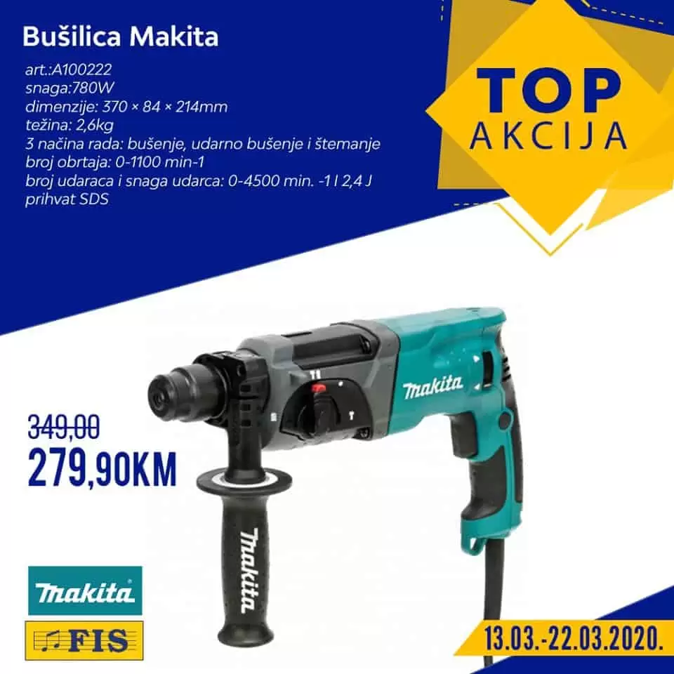 Fis top akcija. fis katalog. snizenje. popust. busilica