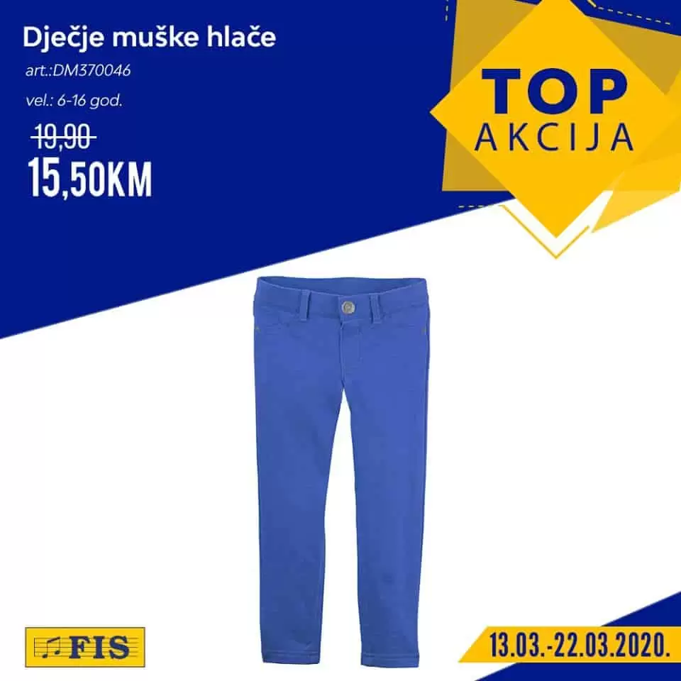 Fis top akcija. fis katalog. snizenje. popust. pantalone