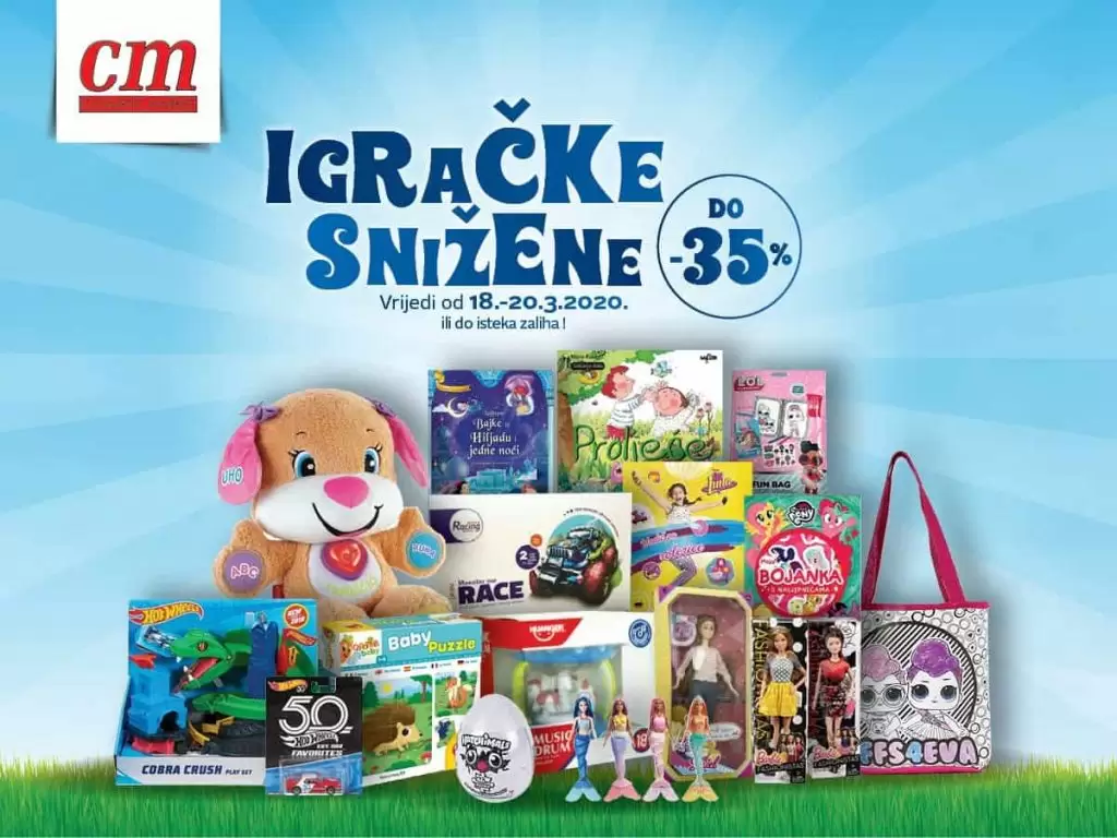 cm akcija igracaka. katalog cm. snizenje. 