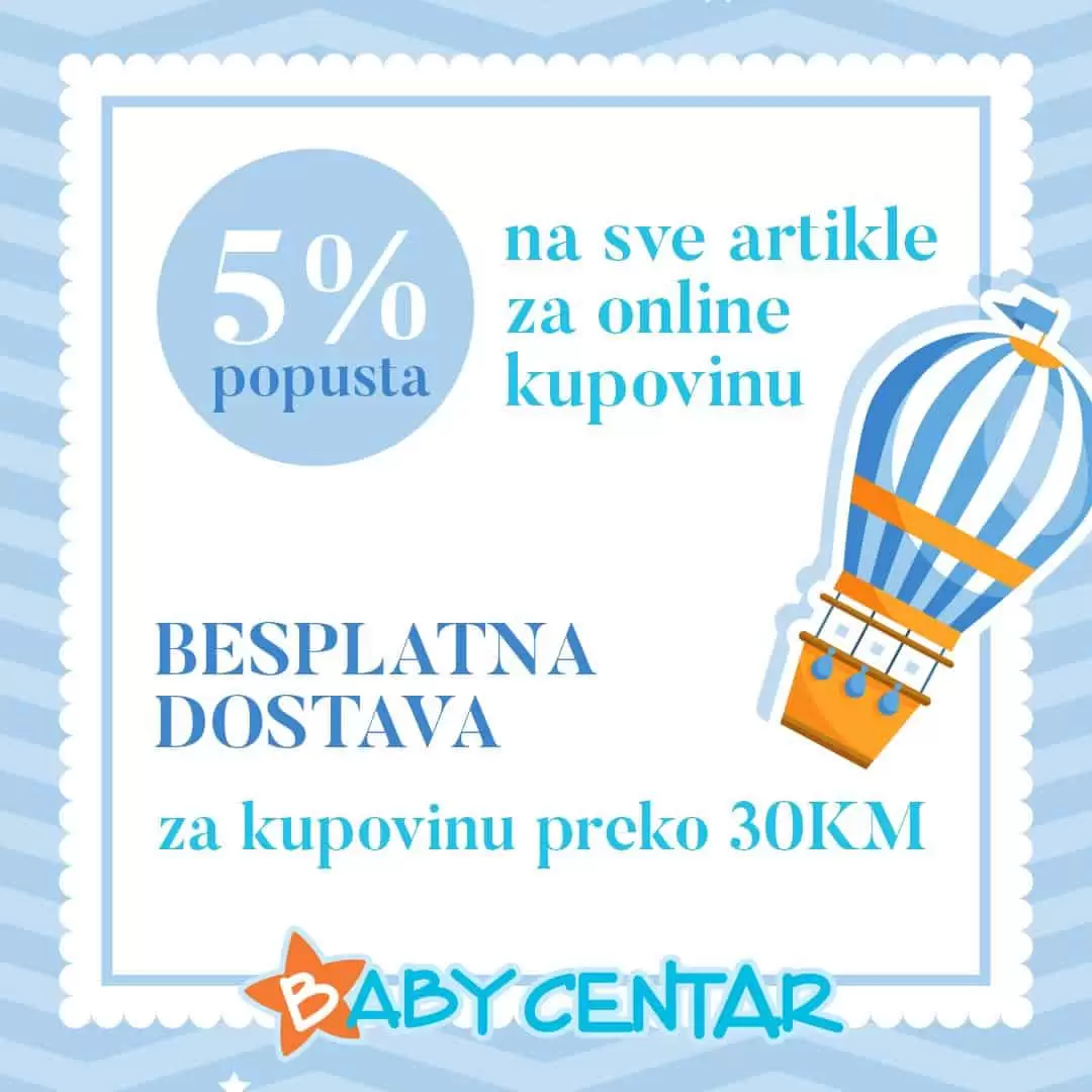 [PAŽNJA!] Kupujte u Baby cebtru! Besplatna dostava!