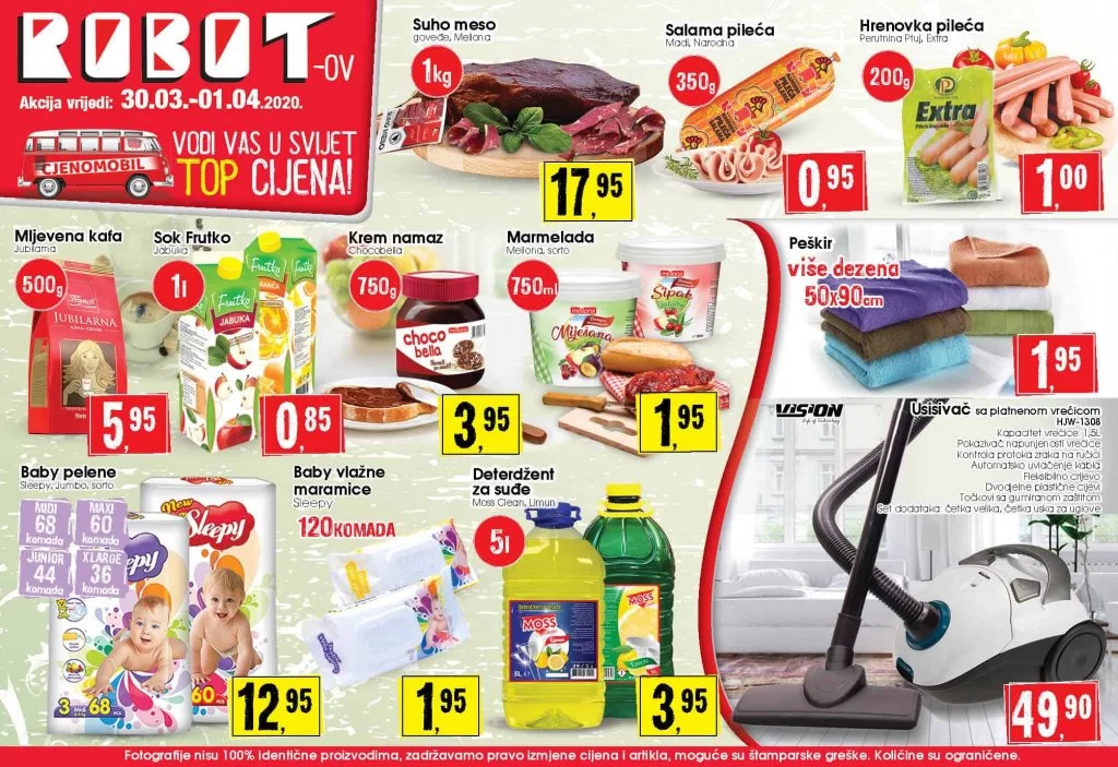 Robot akcijski katalog. robot katalog. kataloska akcija. snizenje. popust.