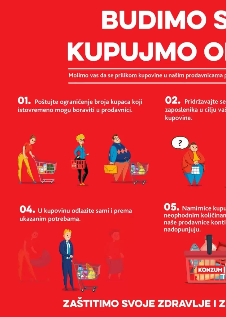 Konzum akcijski katalog. korona virus. snizenje. akcija. popusti. snizeno. 