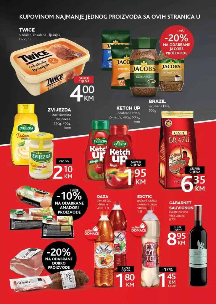 Konzum akcijski katalog. korona virus. snizenje. akcija. popusti. snizeno. 