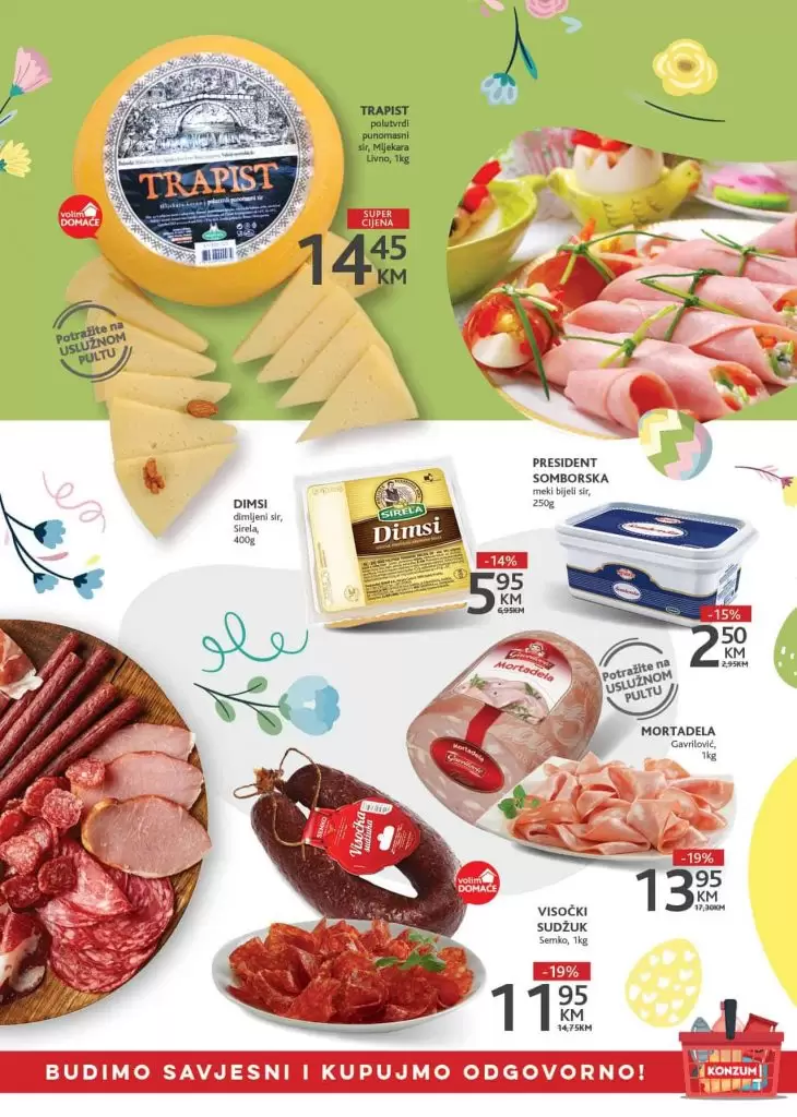 Konzum akcijski katalog. korona virus. snizenje. akcija. popusti. snizeno. 