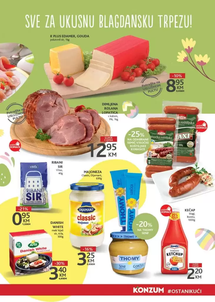 Konzum akcijski katalog. korona virus. snizenje. akcija. popusti. snizeno. 