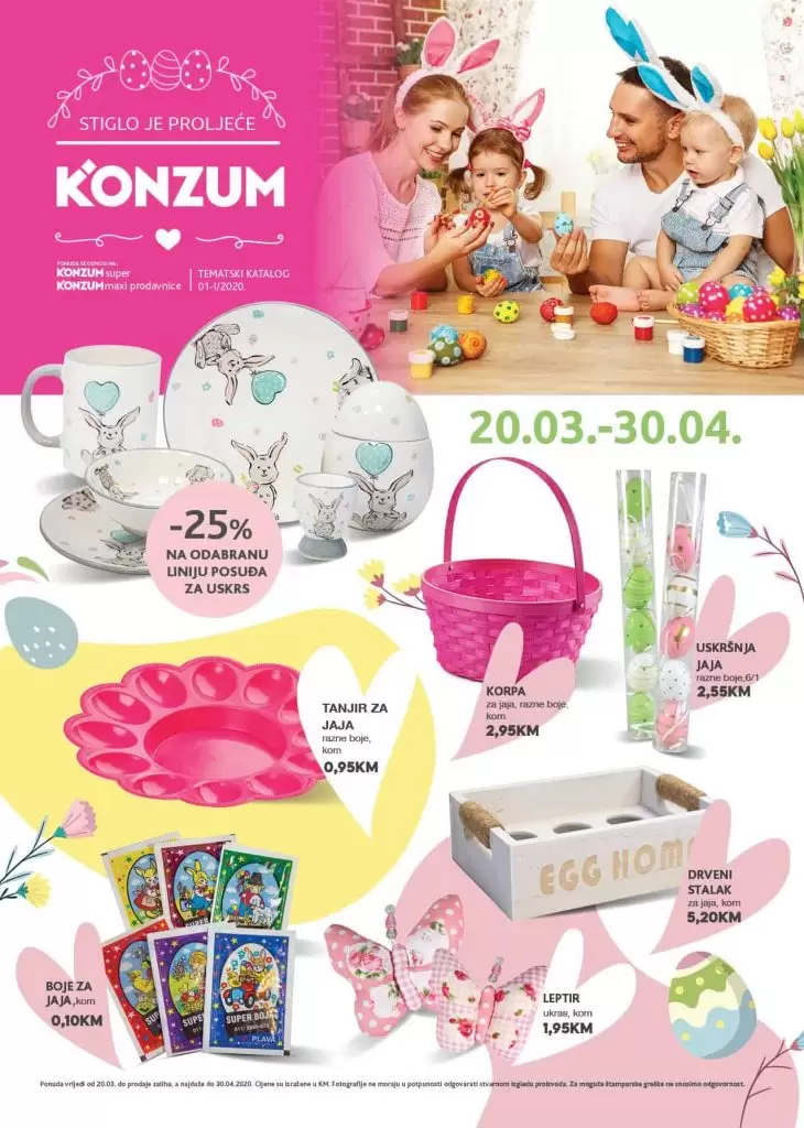 Konzum akcijski katalog. snizenje. snizeno. popust. akcija. popusti. korona virus