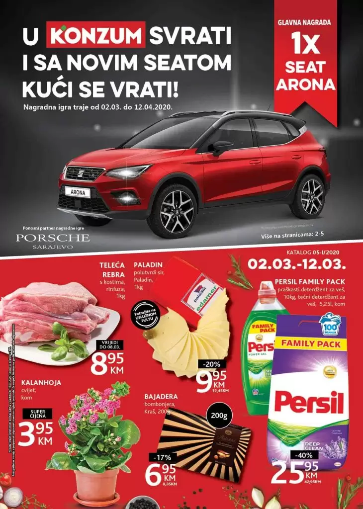 Konzumova fantasticna akcija. snizenje. snizeno, popust. akcija.