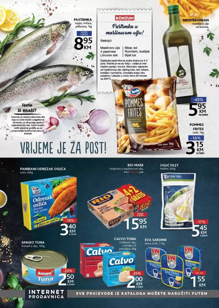 Konzumova fantasticna akcija. snizenje. snizeno, popust. akcija. korona virus. snizenje.