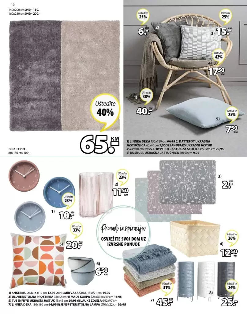 Jysk katalog. Jysk snizenje. Jysk popust. jysk.ba rasprodaja. jsk kreveti i madraci. peskir