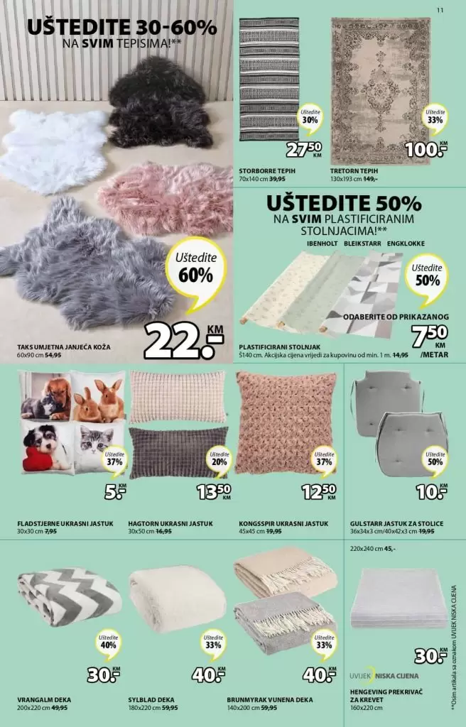 Jysk akcijski katalog. snizenje. popust. Jysk madrac, Jysk rasporodaja.